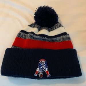 New England Patriots Knit Pom Hat (Throwback)